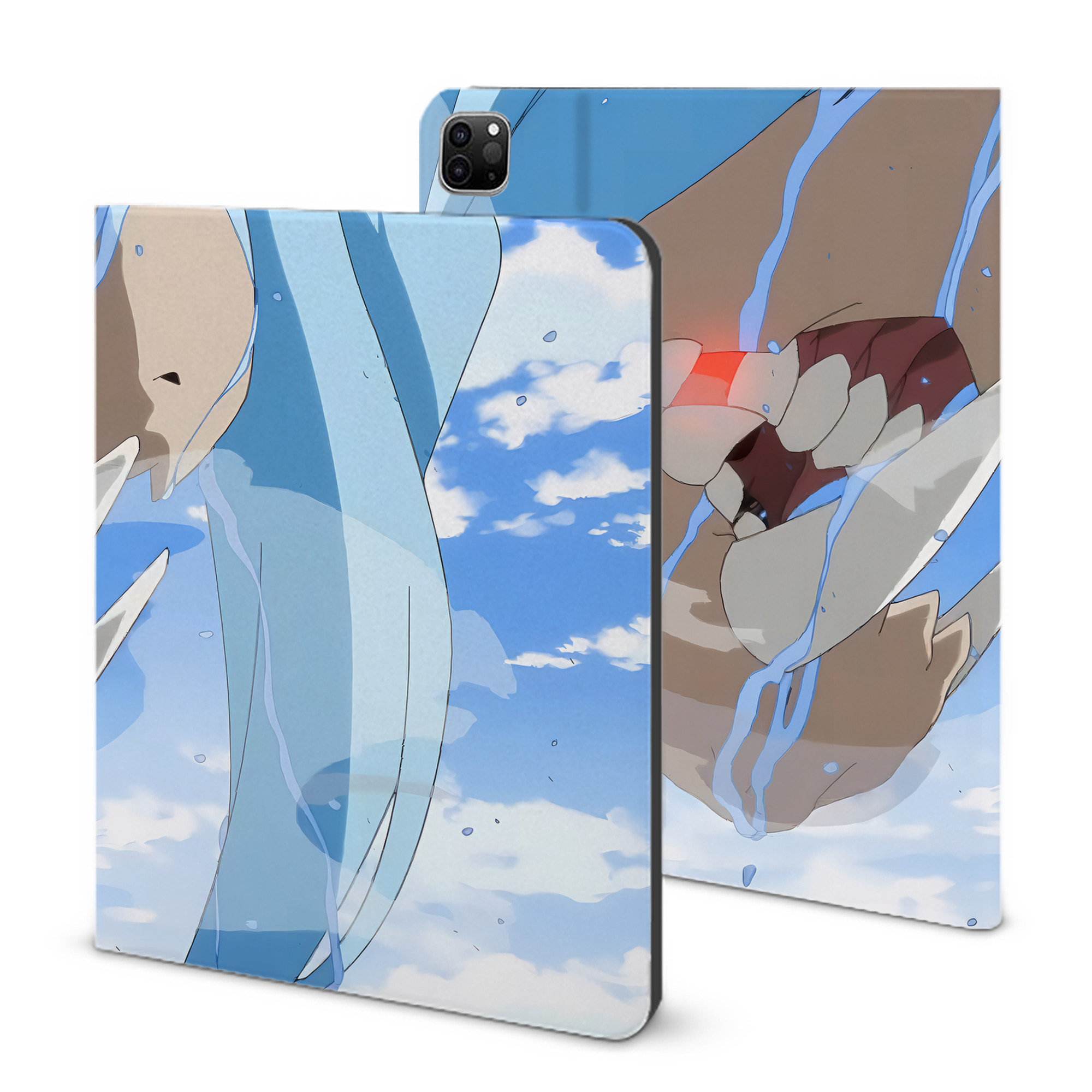 （画像用） 転スラ Regarding Reincarnated to Slime IPad ケース ブック型 PUレザー TPU 耐衝撃 軽量 薄型 ペン収納なし 全面保護 IPad 各モデル対応